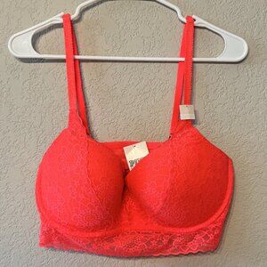 Victoria's Secret PINK Lace Pushup Padded Bra L(DD)/36DD